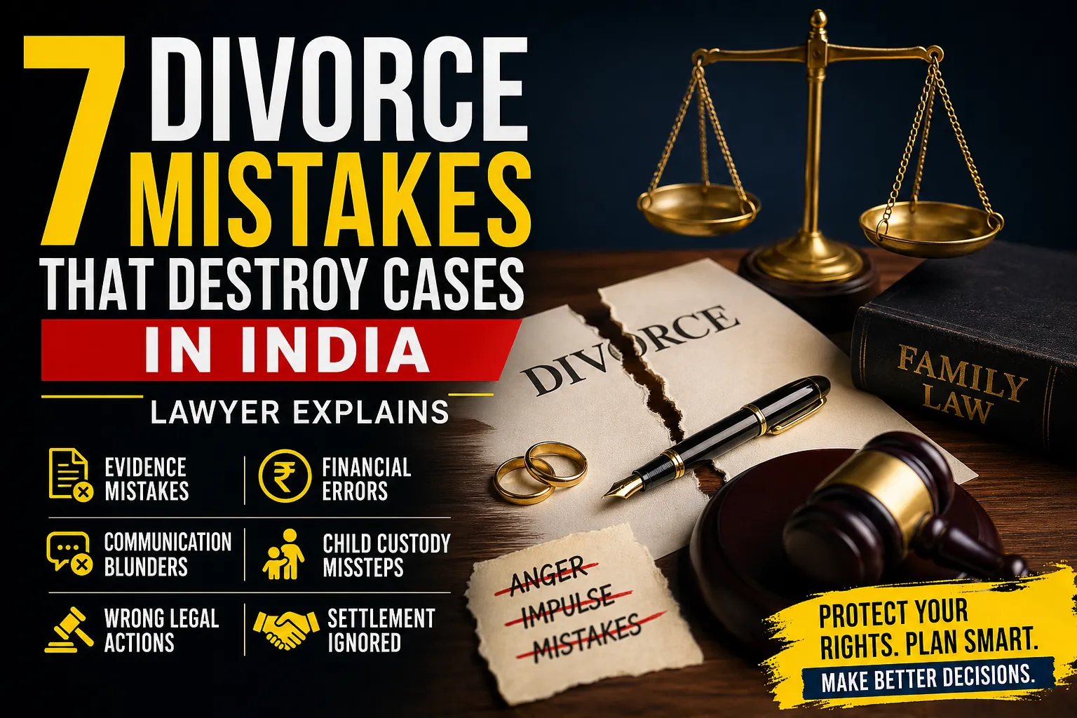 Divorce Mistakes to Avoid India