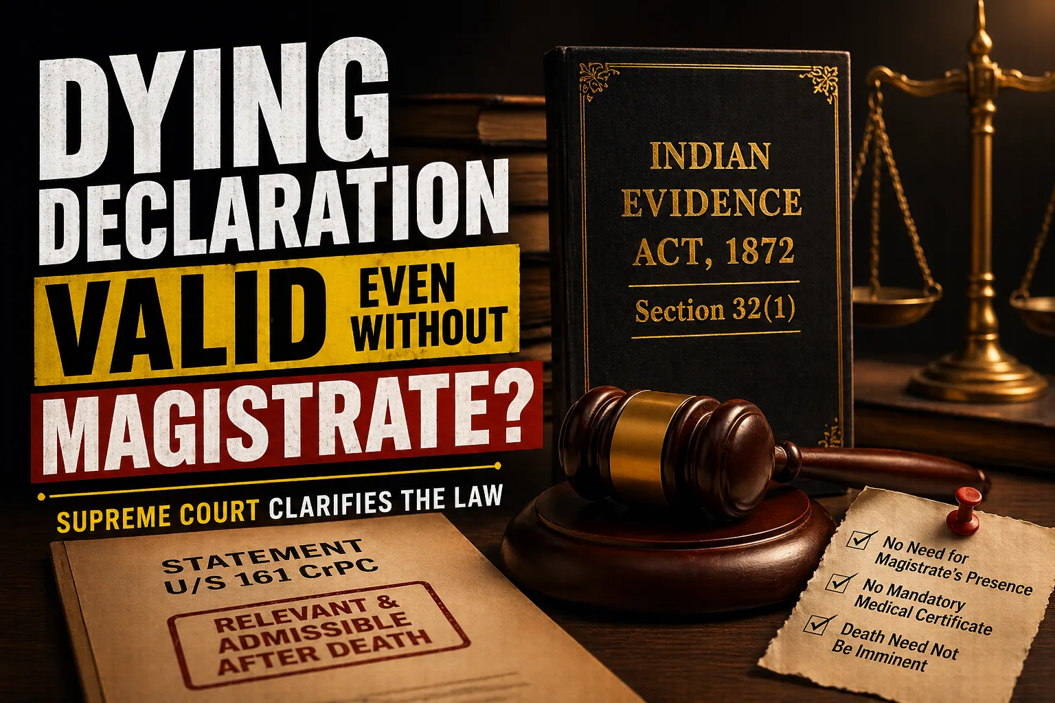 Dying Declaration Validity India
